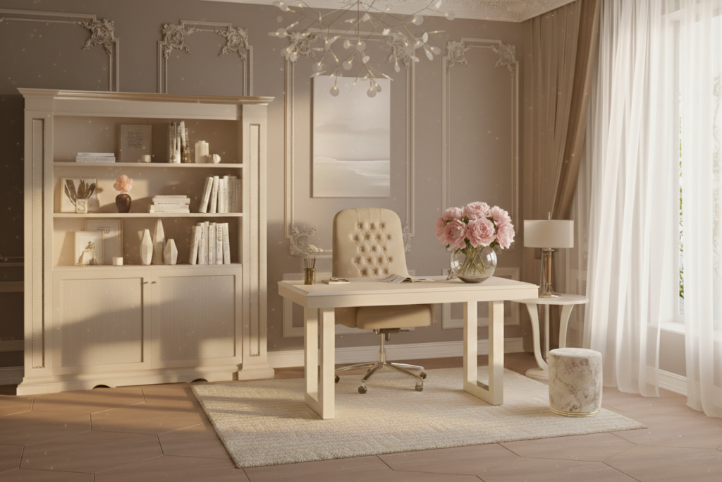 Studio Privè luxury furnishing environment with Made in Italy furniture and contemporary interior design details